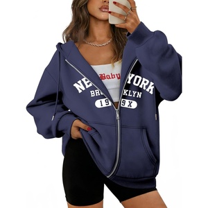 image:imageATHMILE Oversized Hoodies for Women Fall Sweatshirts Zip Up Hoodie Casual Jackets Y2k Fashion Outfits Winter Clothes 2026Nnavy