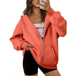 image:imageATHMILE Oversized Hoodies for Women Fall Sweatshirts Zip Up Hoodie Casual Jackets Y2k Fashion Outfits Winter Clothes 2026Orange