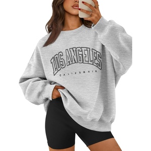 image:imageATHMILE Oversized Sweatshirt for Women Crewneck Fleece Long Sleeve Pullover Hoodies Tops Fall Fashion Outfits ClothesLagrey