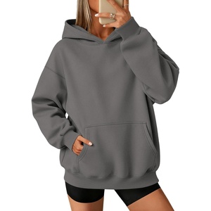 image:imageATHMILE Womens Oversized Hoodies Fleece Sweatshirts with Pocket  Drop Shoulder Fall ClothesTrendy Streetwear PulloverComfort Workout Winter OutfitsDark Grey