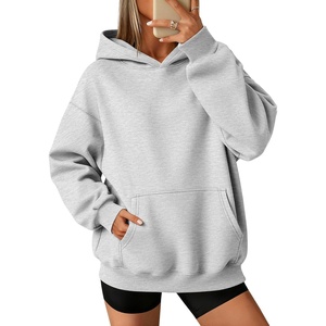 image:imageATHMILE Womens Oversized Hoodies Fleece Sweatshirts with Pocket  Drop Shoulder Fall ClothesTrendy Streetwear PulloverComfort Workout Winter OutfitsGrey