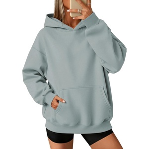 image:imageATHMILE Womens Oversized Hoodies Fleece Sweatshirts with Pocket  Drop Shoulder Fall ClothesTrendy Streetwear PulloverComfort Workout Winter OutfitsLight Green