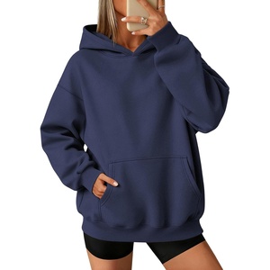 image:imageATHMILE Womens Oversized Hoodies Fleece Sweatshirts with Pocket  Drop Shoulder Fall ClothesTrendy Streetwear PulloverComfort Workout Winter OutfitsNavy