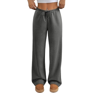 image:imageATHMILE Womens Sweatpants Wide Leg Barrel Pants Baggy Joggers Low Waist Fall Fashion Winter Clothing Pockets 2026Dark Grey